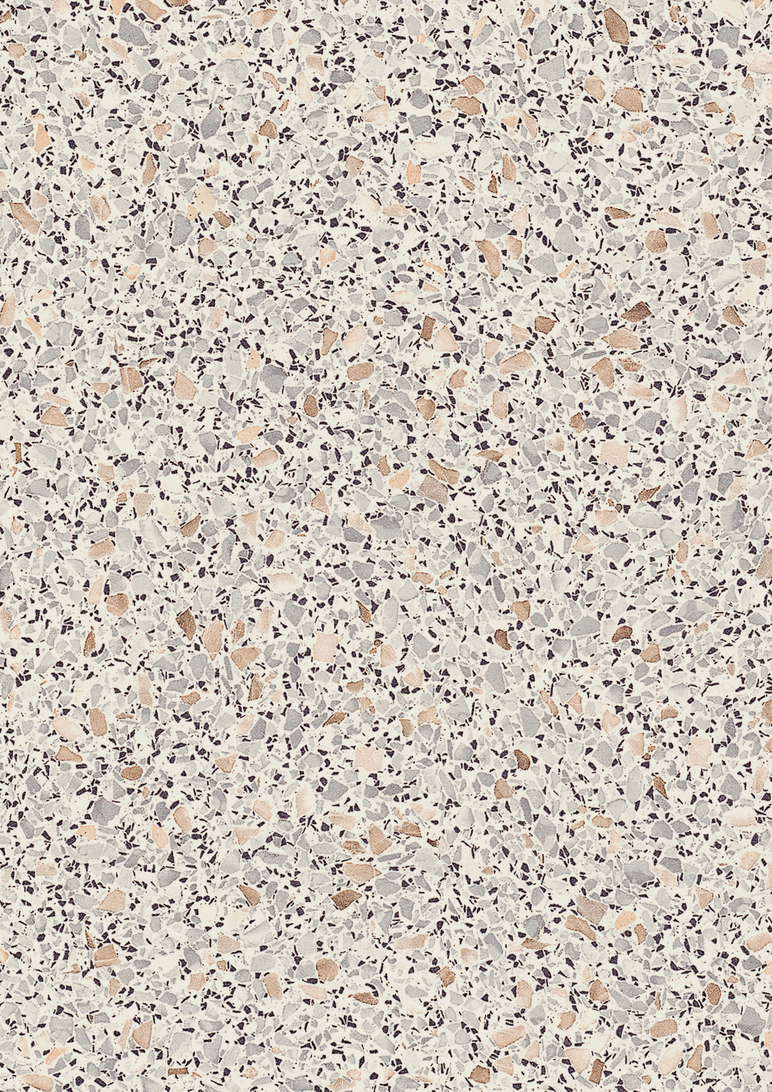 Quarzstein, Terrazzo Muster, gekörnte Oberfläche, Plättchenstruktur, künstlicher Stein