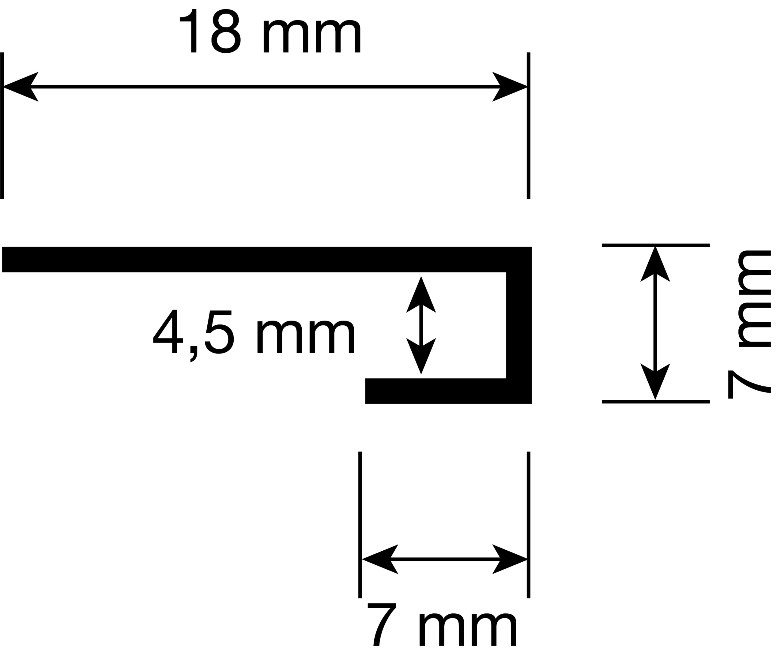 u-form, Metallhaken, dünnes Metallteil, rechte Winkel, abmessungen