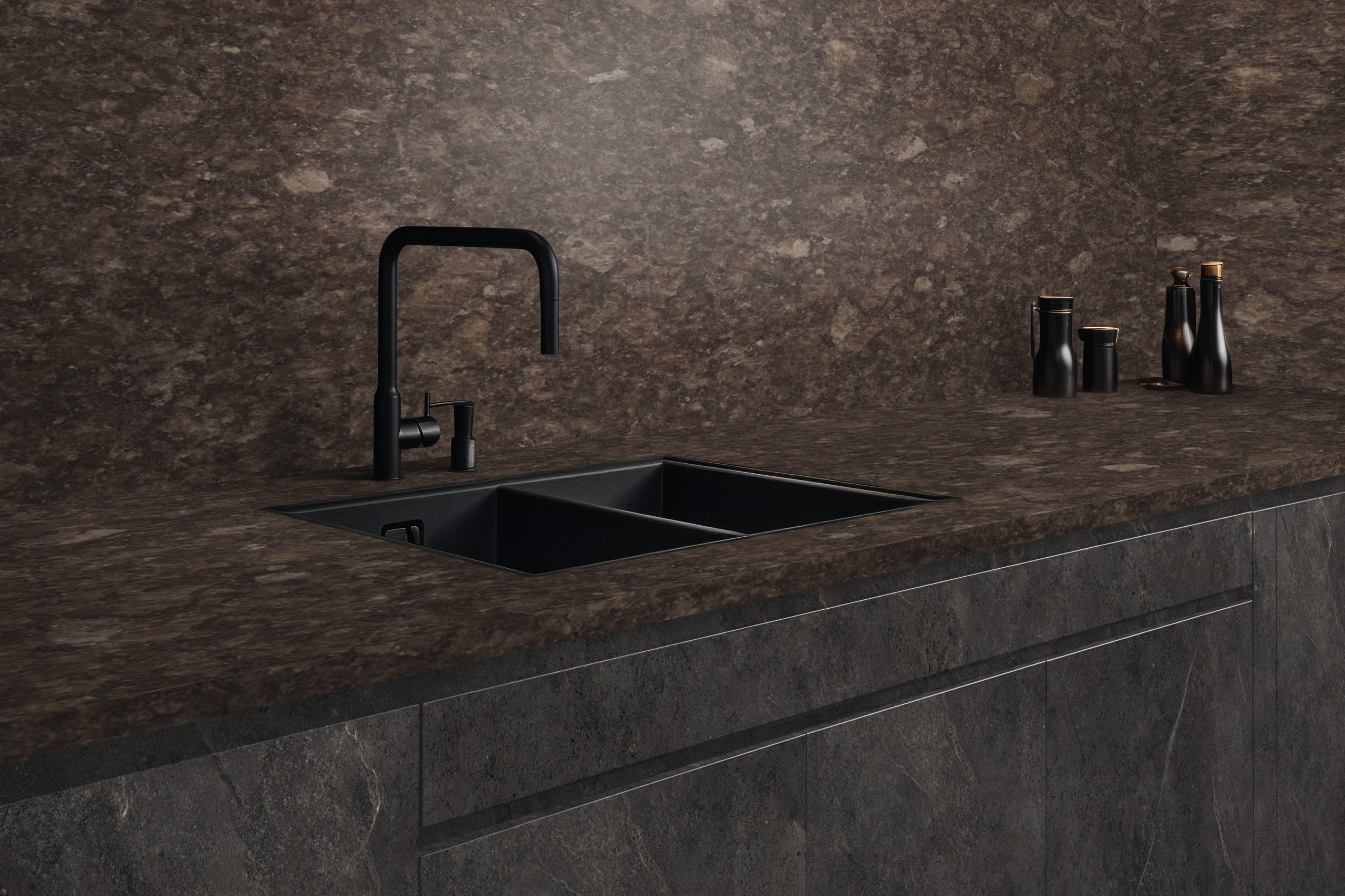 kitchen, spüle, schwarz, granite, armatur