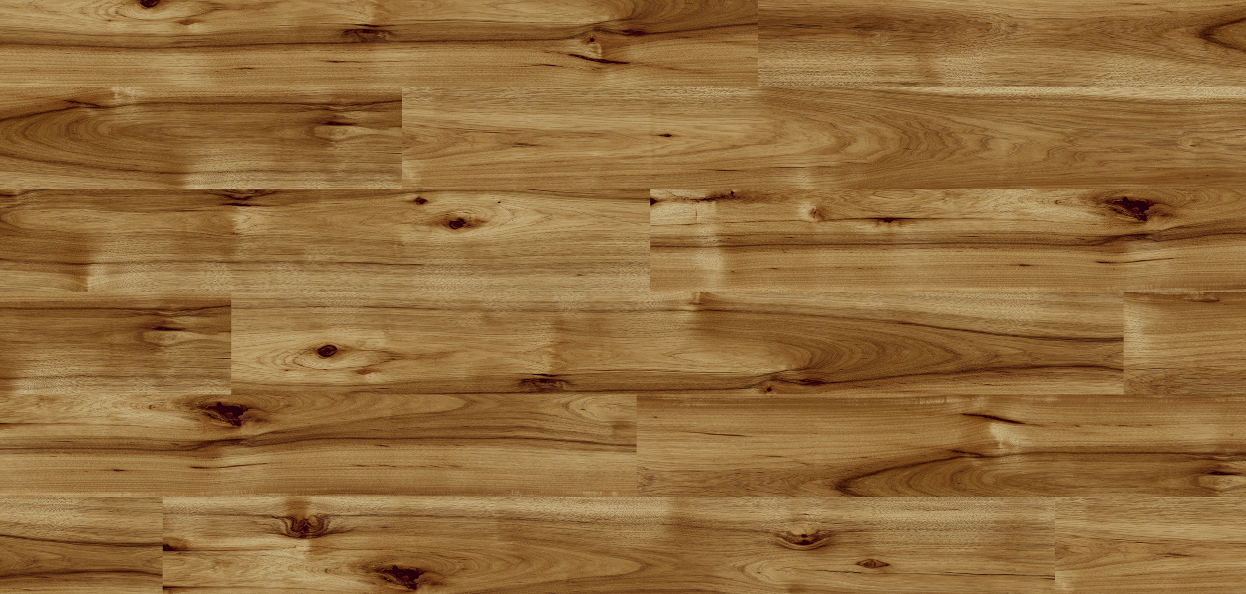 Laminatboden Hickory BRAVO mit natürlicher Holzmaserung in warmen Brauntönen.